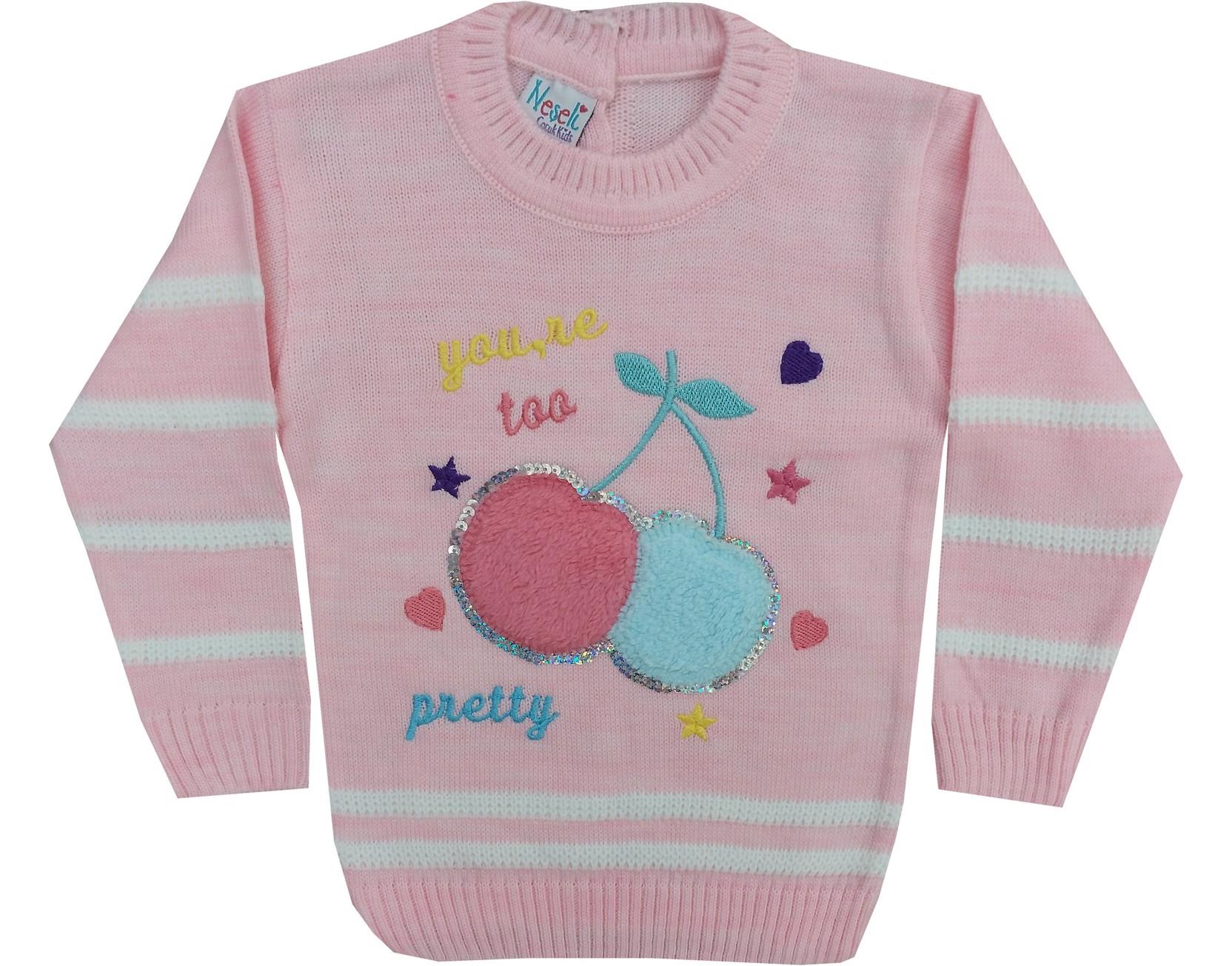 306 wholesale girls knitwear sweater 1-2-3 years old