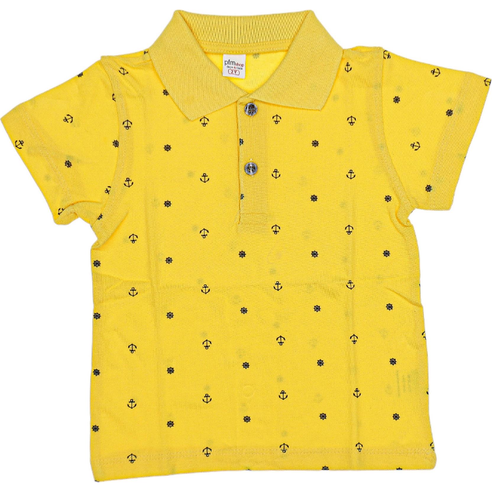 6610 wholesale children's summer T-shirts with polo collar for boys for 6-9 years