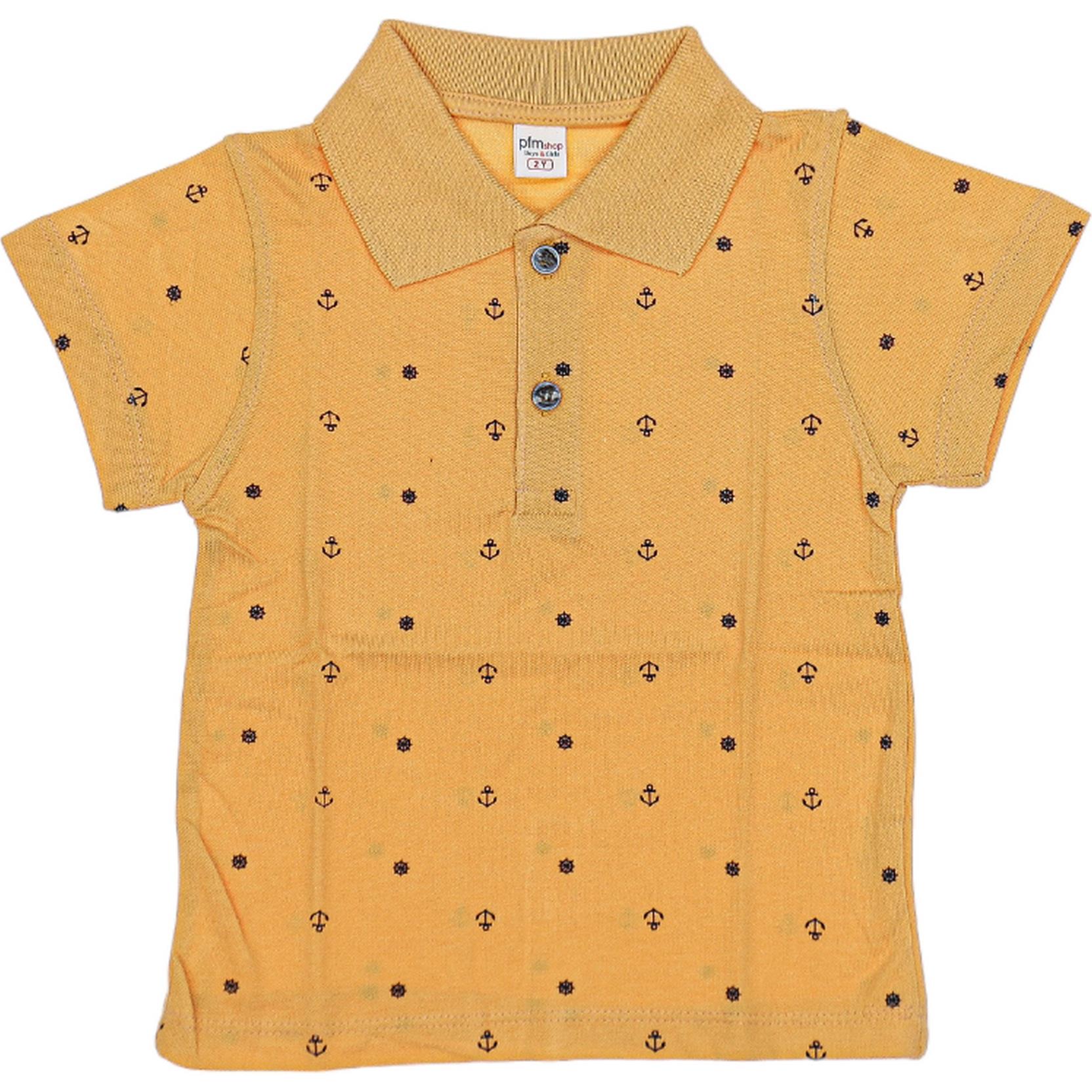 6610 wholesale children's summer T-shirts with polo collar for boys for 6-9 years