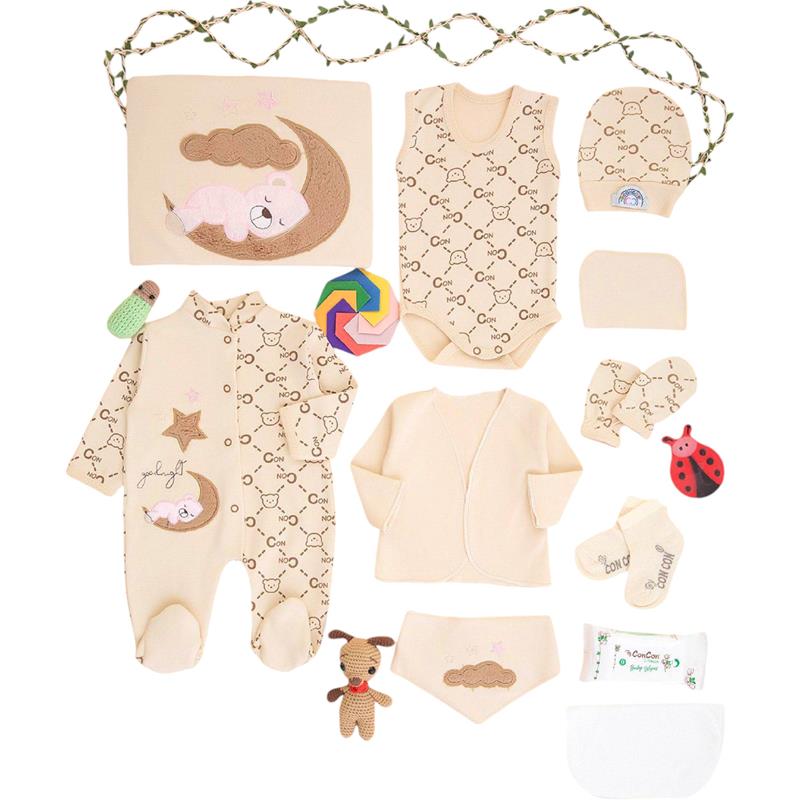 cc8050 toptan uyuyan ayı kutuda 8 parça bebe set