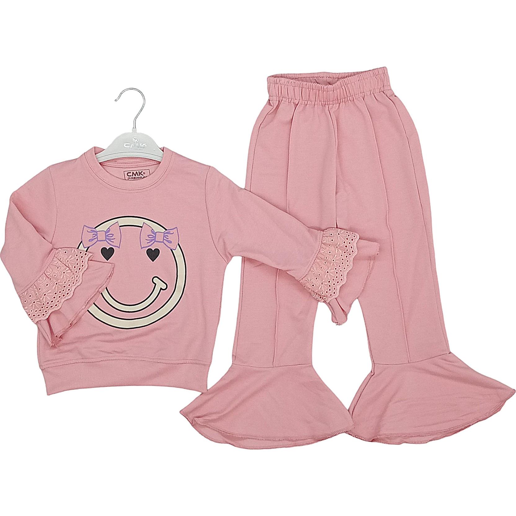 190075 kız çocuk ikili kıyafetler toptan kaliteli ve şık 4/11 yaş