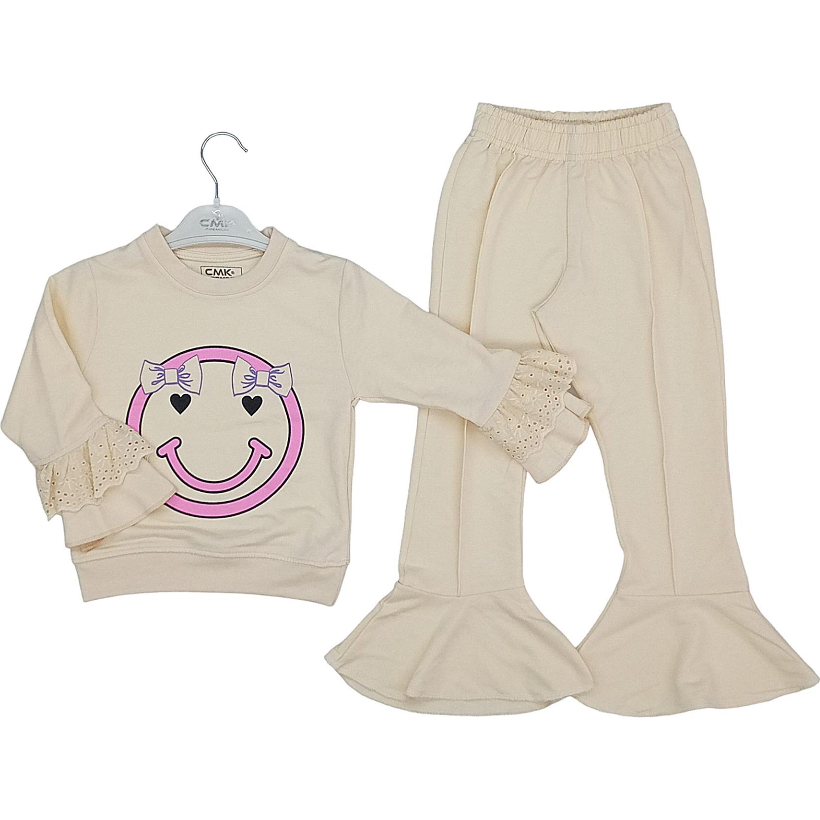 190075 kız çocuk ikili kıyafetler toptan kaliteli ve şık 4/11 yaş