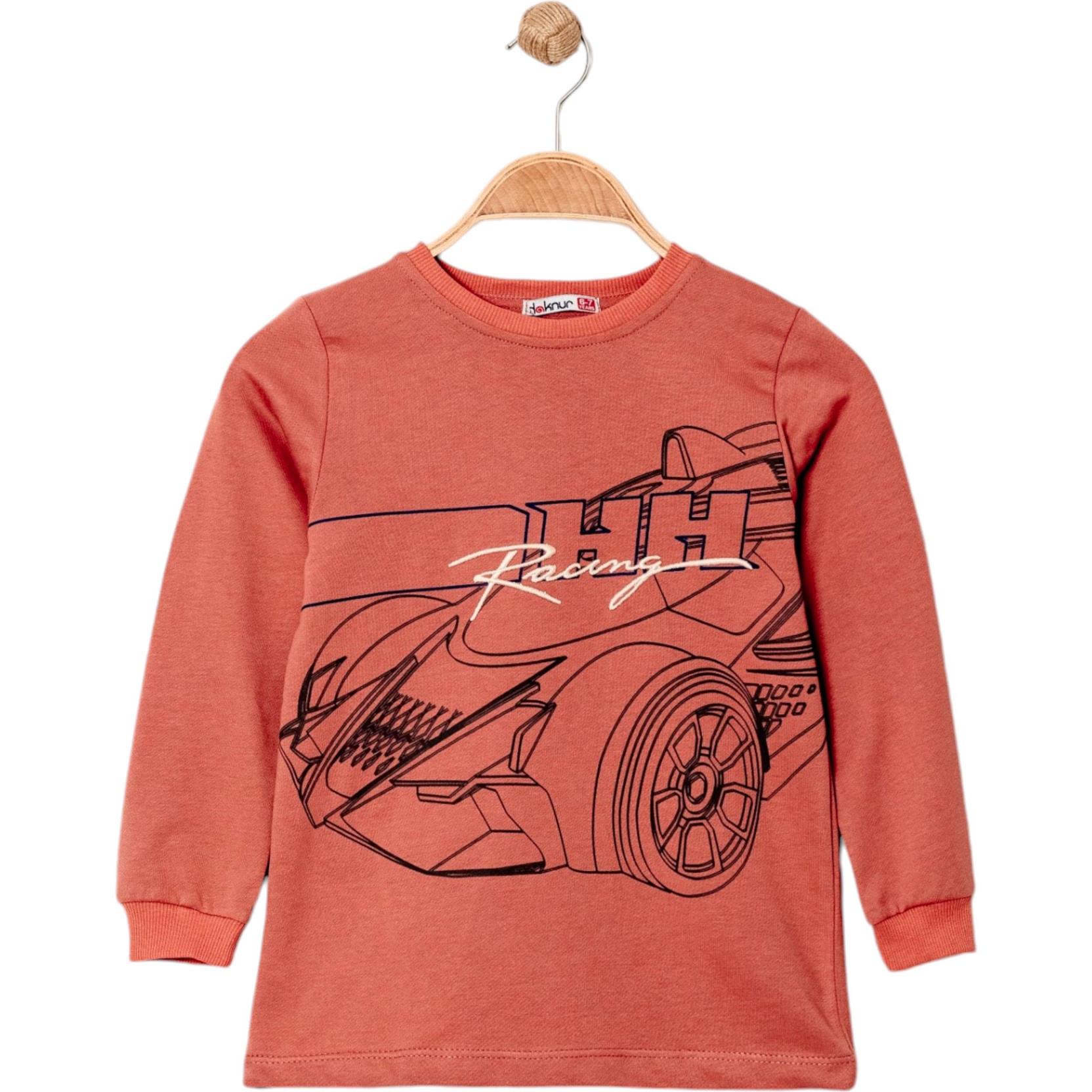 11903 kids boys sweatshirts wholesale 5-8 age racing print