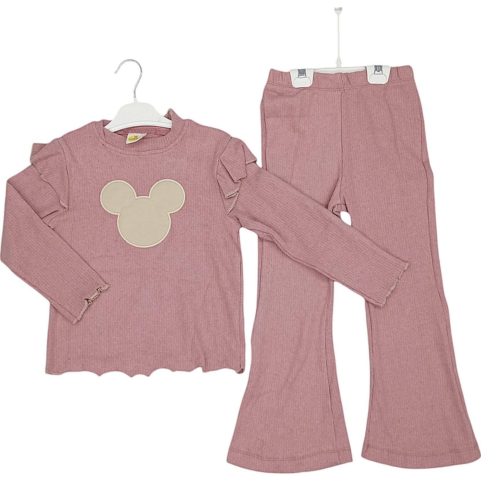 21142 girls children's clothing applique corduroy suit wholesale 9-12 age