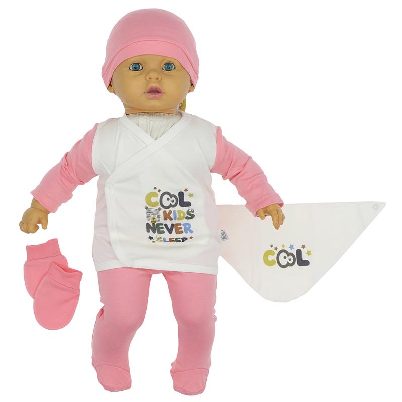 penye pamuk bebek giyim 5 li set 56cm toptan