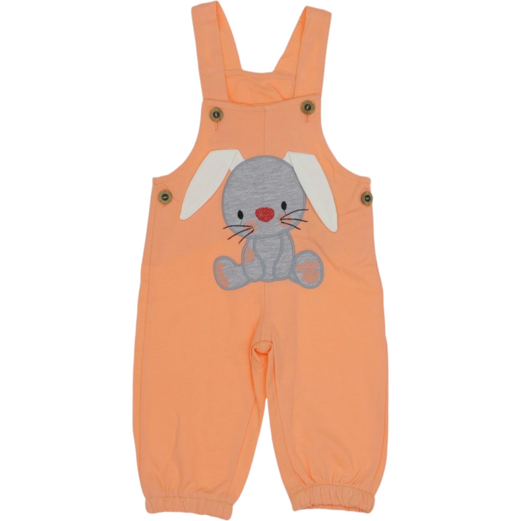 2694 baby overalls set wholesale 9/24 months rabbit figure