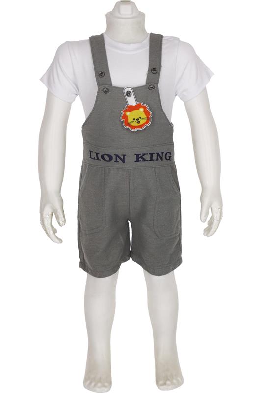 2748 lion king baskılı bebek yazlık takım toptan 6-9-12-18 ay