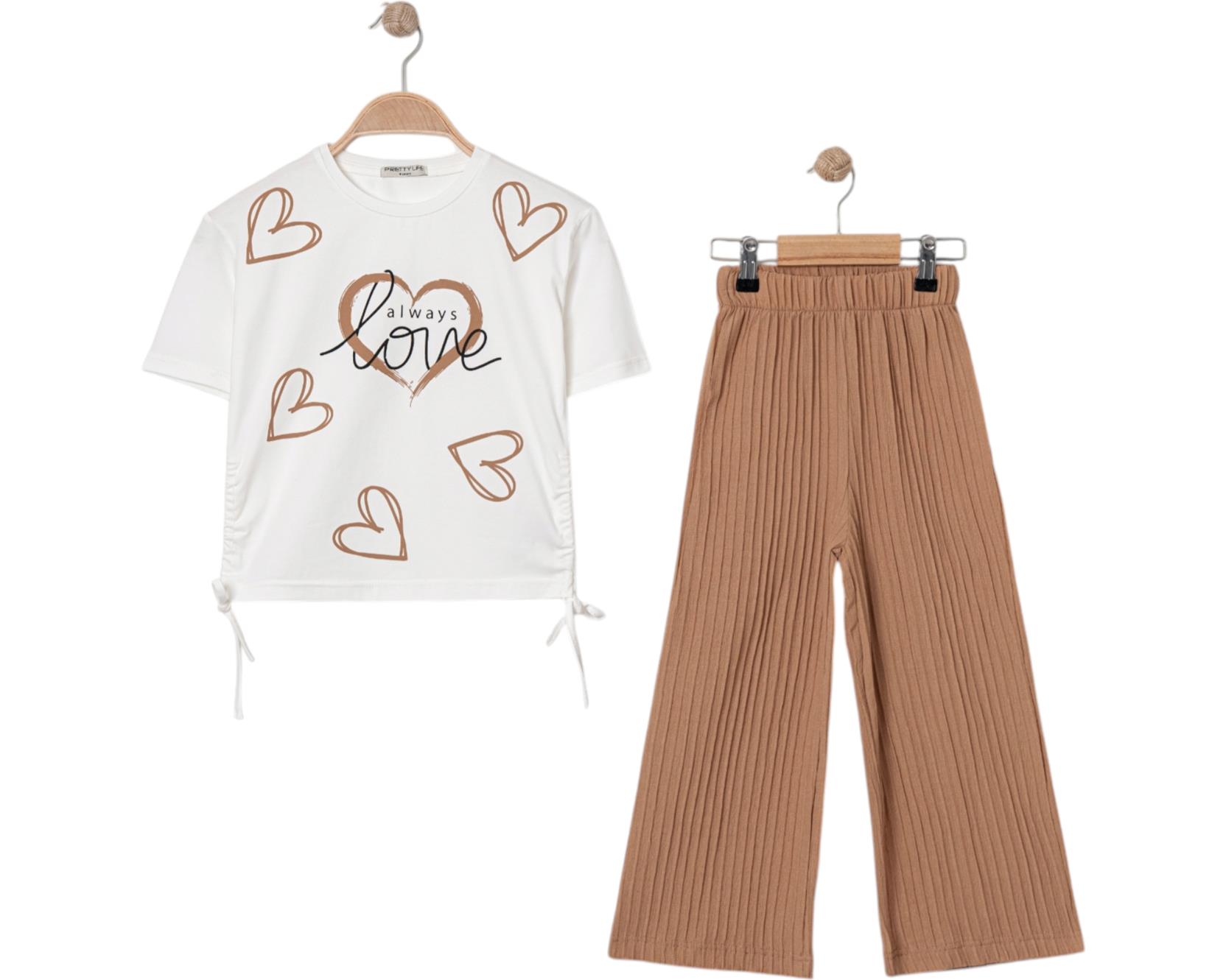 8272 love printed girls summer clothes wholesale 9/12 age