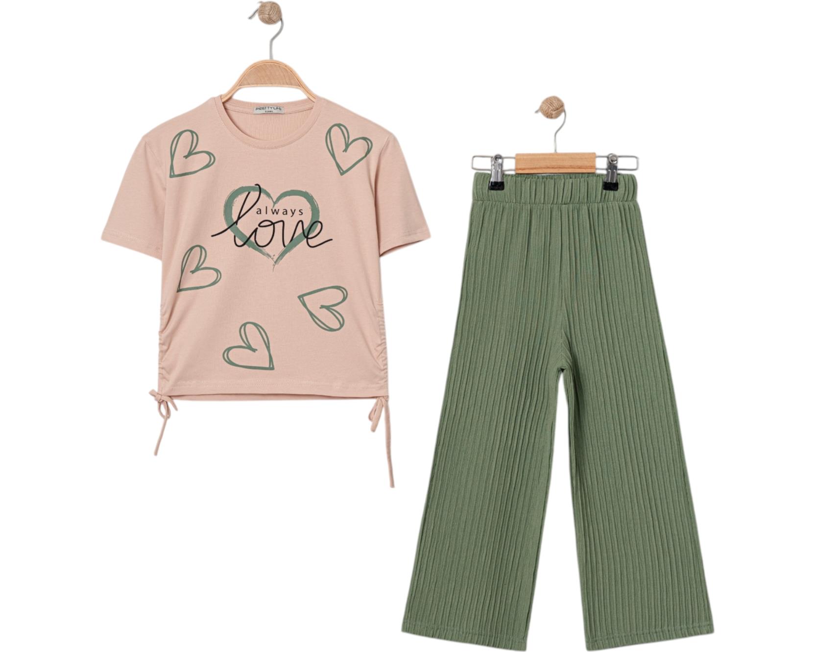 8272 love printed girls summer clothes wholesale 9/12 age